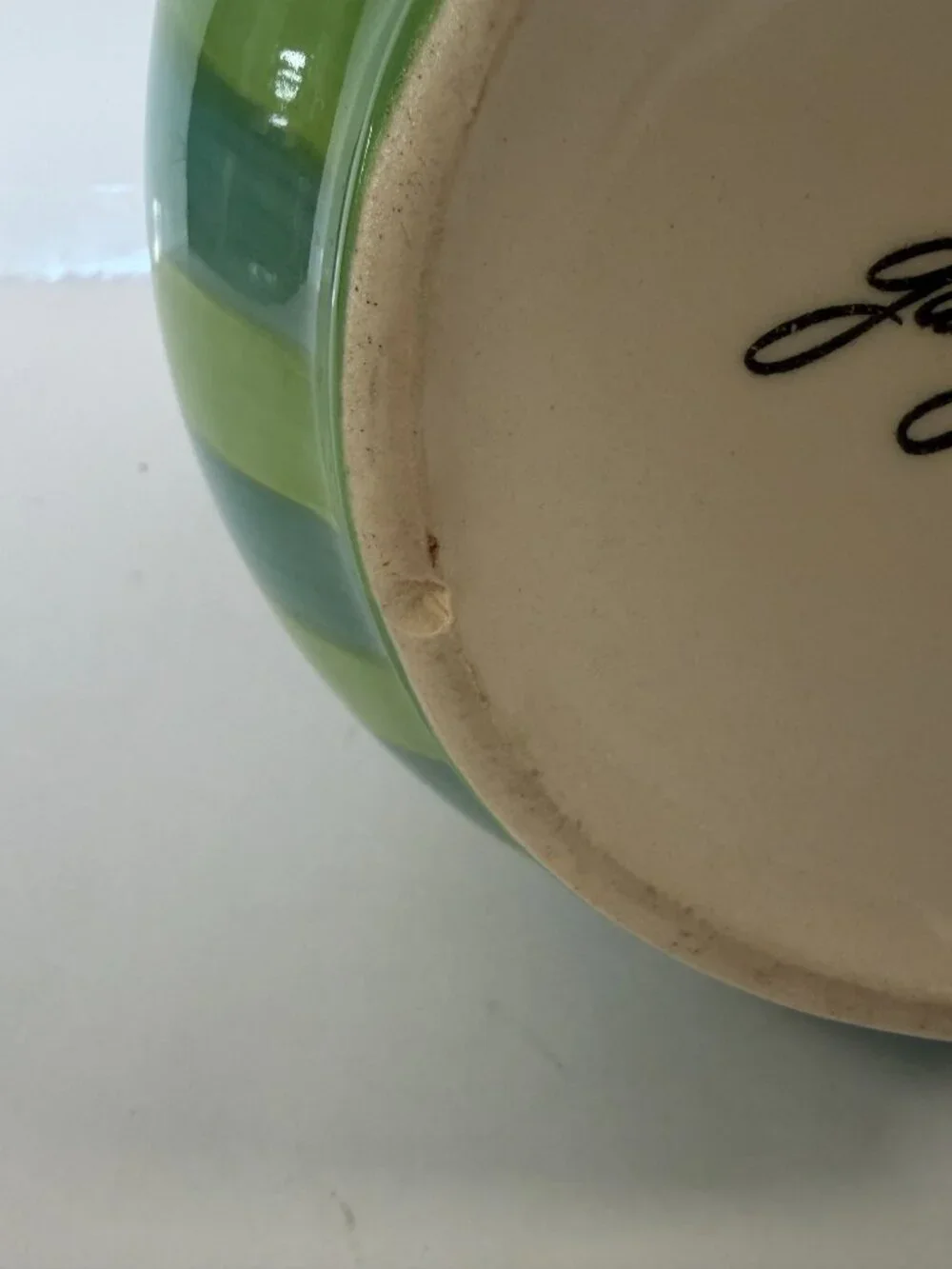 Southern Living at Home Gail Pittman Hand Painted Pitcher  - Provence/Green